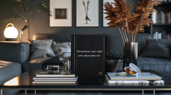 Personnalisez avec style votre album photo noir